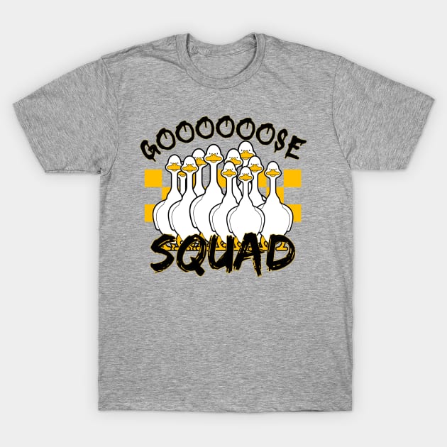 Silly Goose Shirt Funny Cute Goose Squad T-Shirt by GrooveGeekPrints